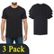 Gildan Men's Blank T-Shirts for DIY Projects, Heavy Cotton Pocket Black tee